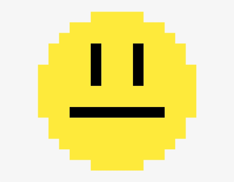 Meh Emoji - Pixel Art Apple Rainbow, transparent png #3565255