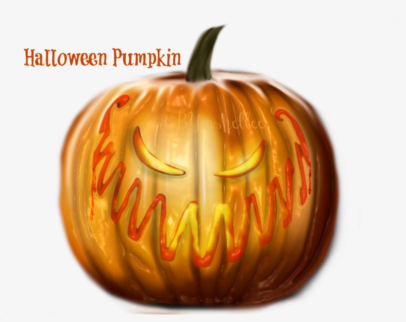 Halloween Evil Pumpkin - Pumpkin, transparent png #3565614