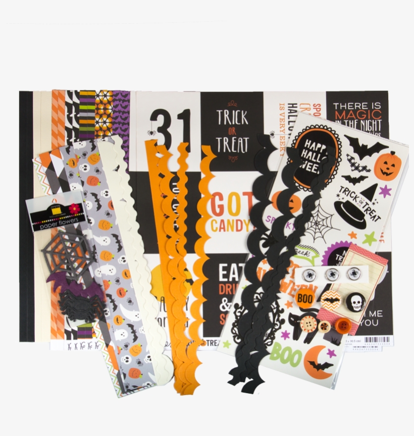 American Crafts Halloween Stickers 6"x12" 2/pkg-accents, transparent png #3565756