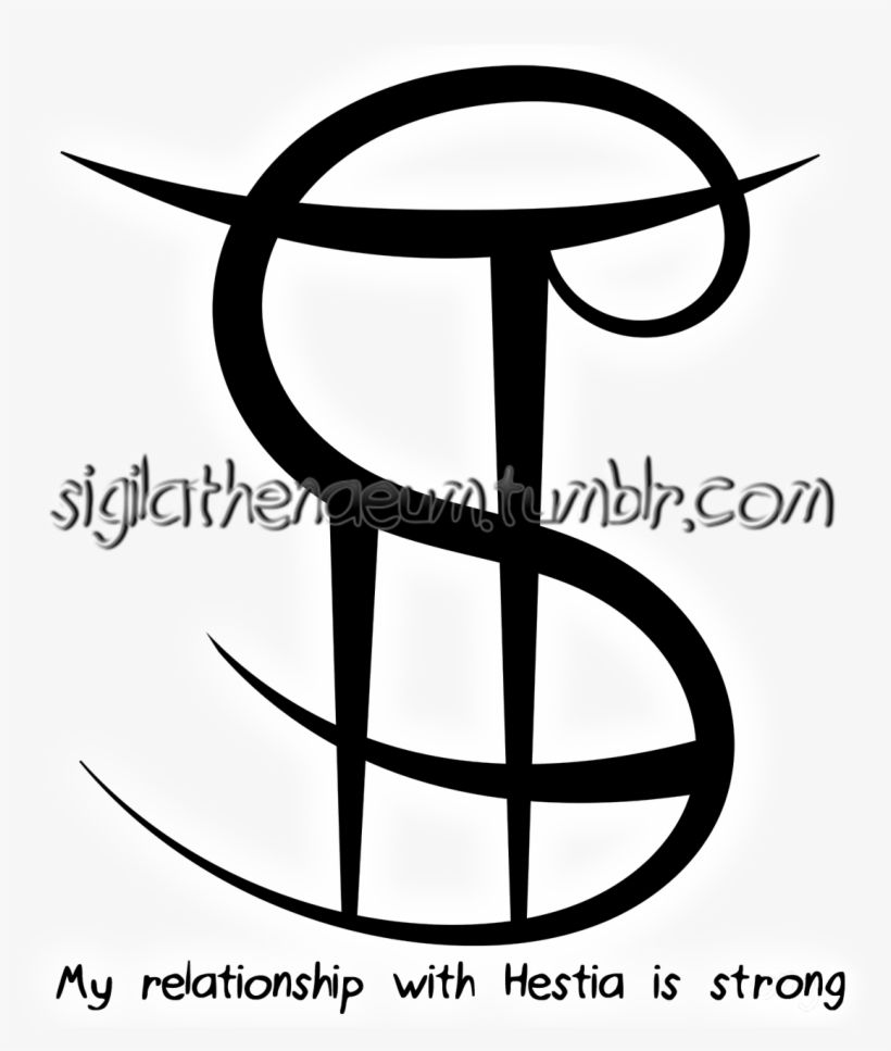 “ “my Relationship With Hestia Is Strong” Sigil For - Blog, transparent png #3565916