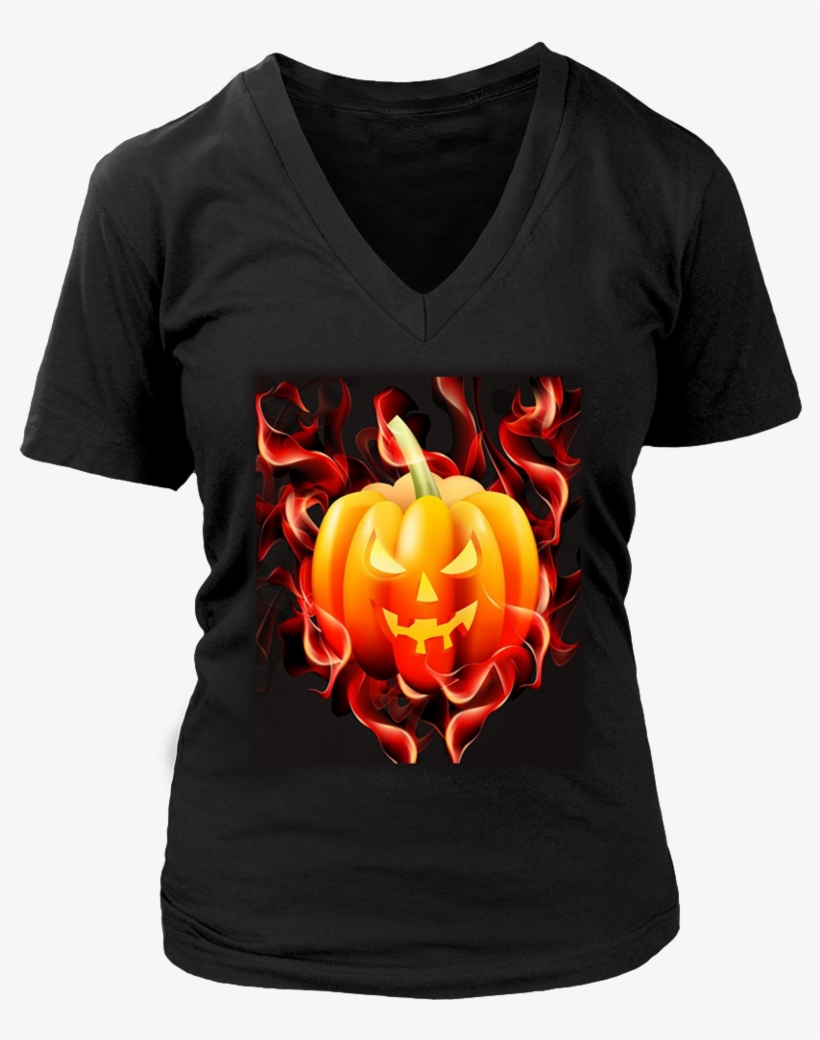 Flaming Pumpkin Halloween T-shirt Jackolantern Scary - Best Gift - Halloween Trick Or Treat 01 Hoodie/t-shirt/mug, transparent png #3566189