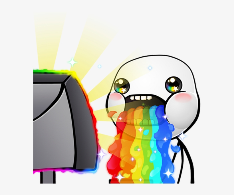 According To You What Are The Advantages And Disadvantages - Guy Throwing Up Rainbow, transparent png #3567025