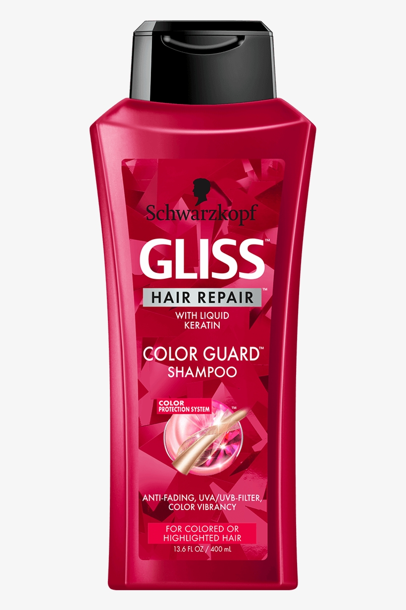 Gliss Us Color Guard Shampoo - Gliss Schwarzkopf Hair Repair, transparent png #3567499