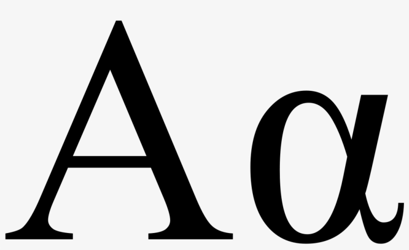 Alpha Uc Lc - Alfa Mayuscula Y Minuscula, transparent png #3567752