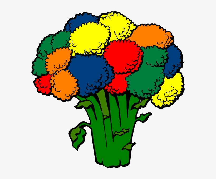 Bropcoli Color Clip Art - Cartoon Images Of Broccoli, transparent png #3567934