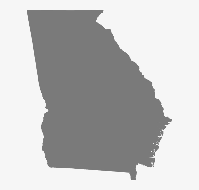 Georgia State Outline Blue, transparent png #3568128
