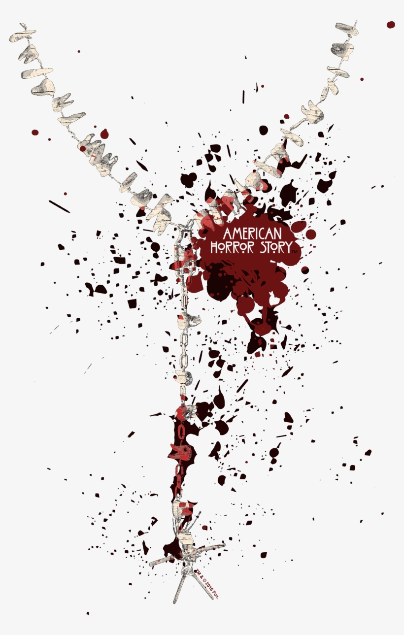 American Horror Story Necklace Men's Ringer T-shirt - Necklace, transparent png #3568467