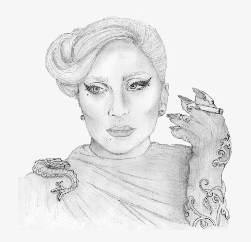 American Horror Story - Sketch, transparent png #3568479