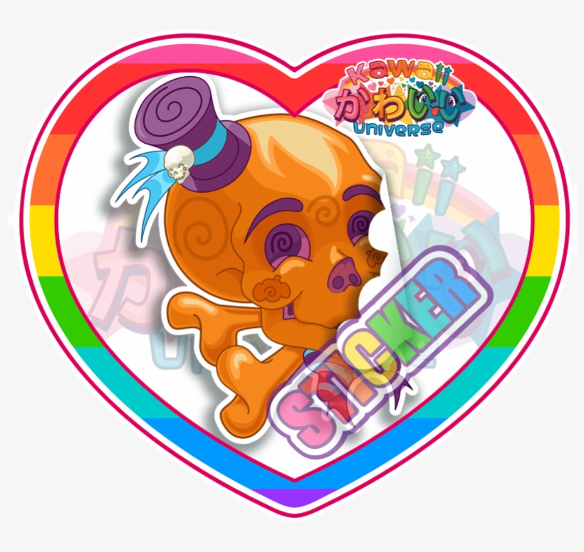 Cute Orange Skull Sticker, transparent png #3569201