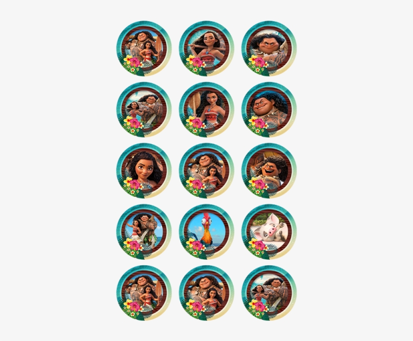 Moana Or (30x - Blaze And Monster Machines Cupcakes, transparent png #3569294