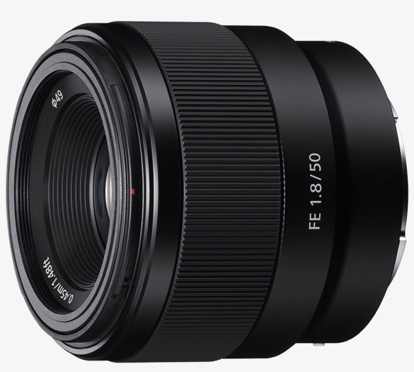 Sony Announces 50mm F1 - S0ny Fe 50mm F/1.8 Lens Sel50f18f, transparent png #3569461