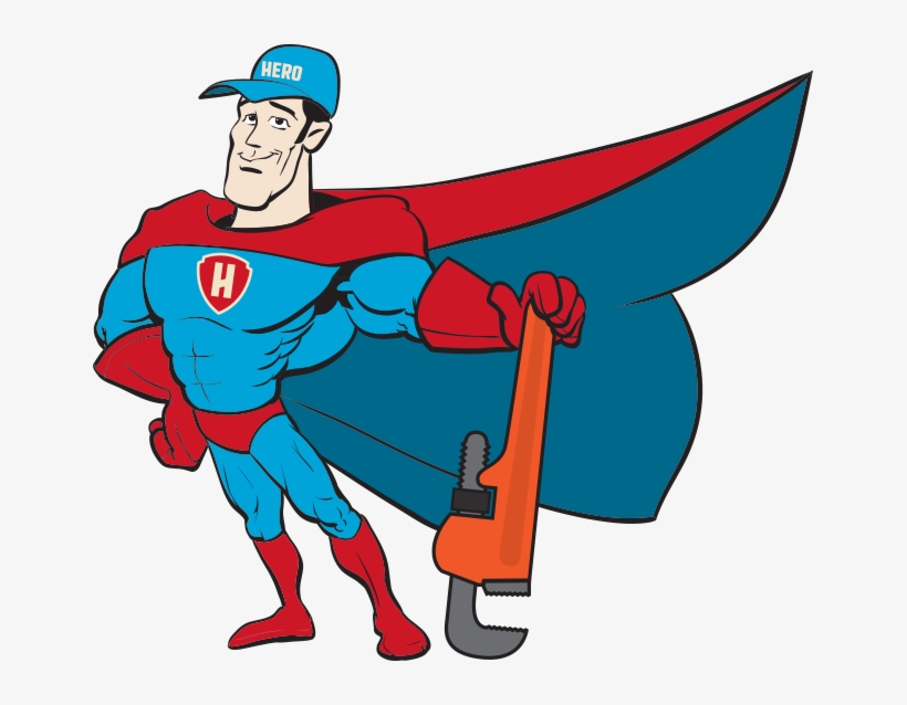 Svg Royalty Free Download Plumber Clipart Maintenance - Superhero Plumber, transparent png #3569809