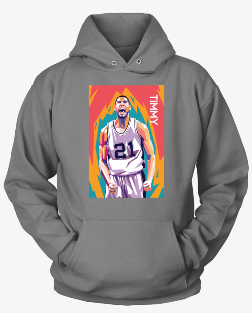 Tim Duncan Is, Without Question, The Greatest Spurs - Kings Are Born In May Hoodie, transparent png #3569851
