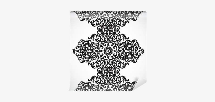 Vector Seamless Border In Victorian Style - Libro Pensieri Sulla Saggezza, transparent png #3569973