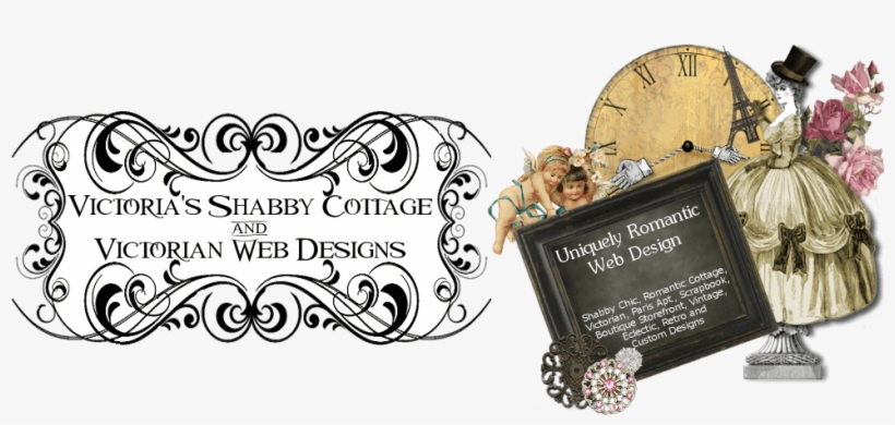 Victorias Shabby Cottage Logo And Banner - Logo, transparent png #3570191