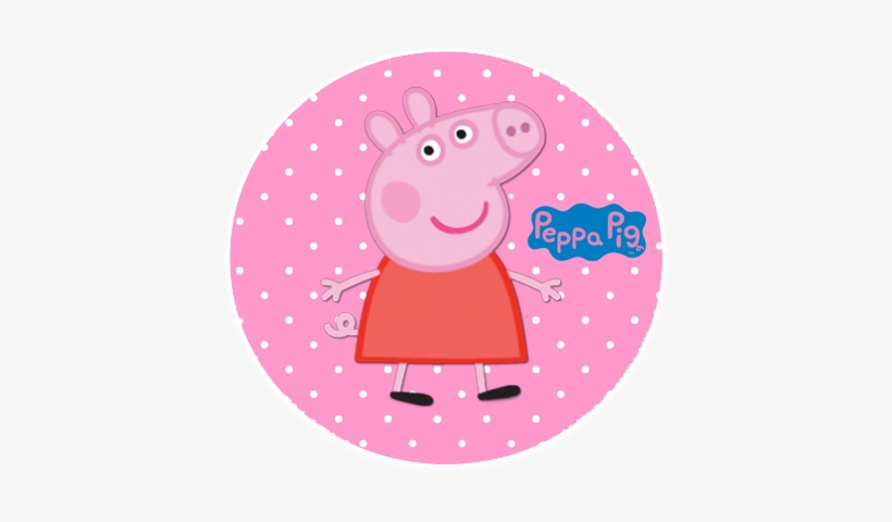 Alfajor 3 Candy Bar Peppa Pig Kit - Peppa Pig Etiqueta Redonda, transparent png #3570370