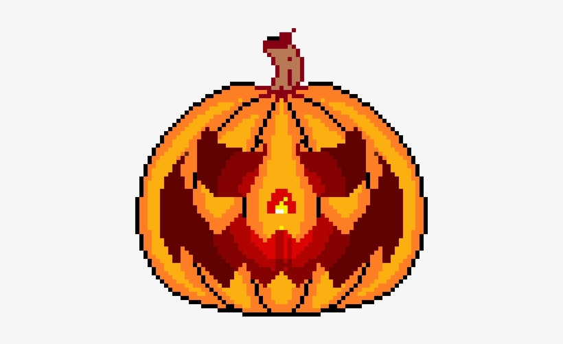 Kawaii Pumpkin Png - Pixel Jack O Lantern, transparent png #3570372