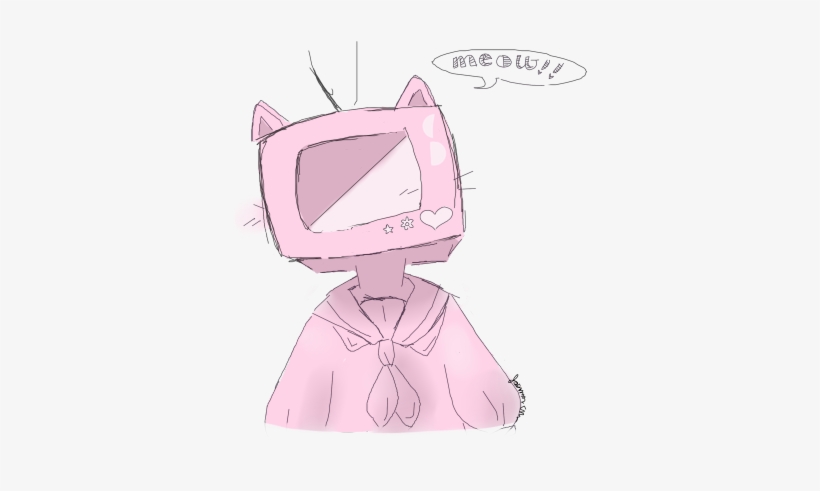Image Result For Kawaii Pink Gif Transparent Television - Art, transparent png #3570438