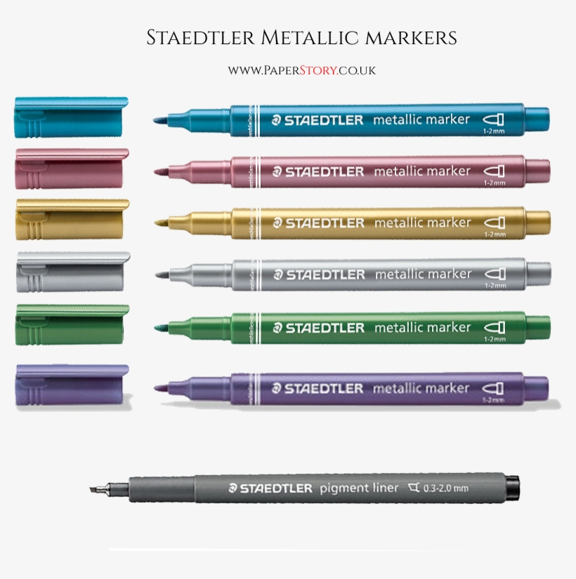 Staedtler Metallic Marker Pen Red, transparent png #3570762