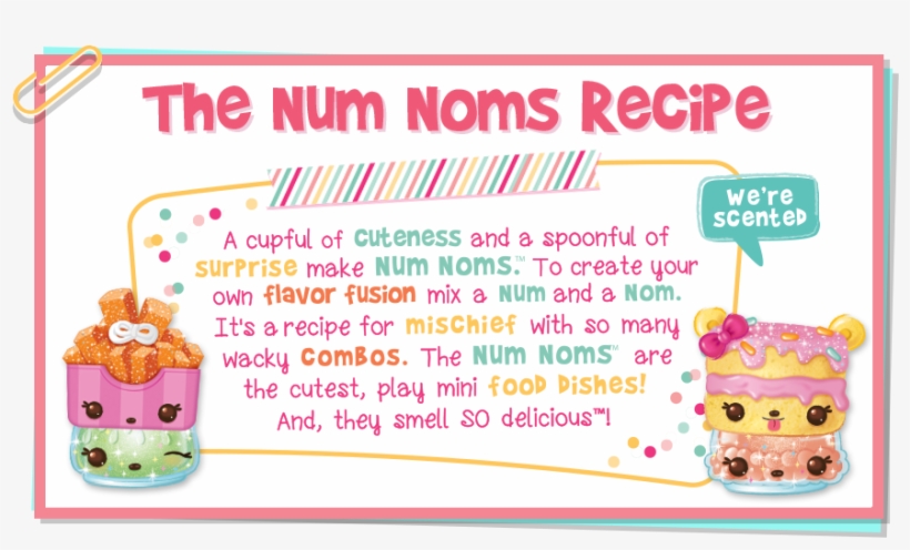The Num Noms Recipe - Num Noms Freezie Pop Maker Recipe Booklet, transparent png #3570980