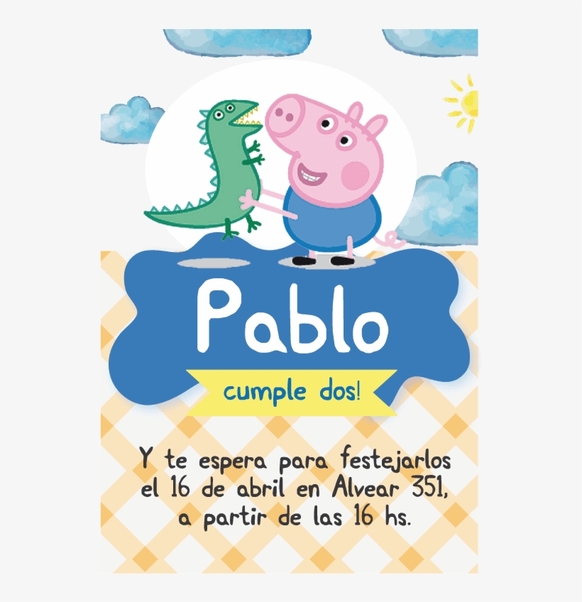 Kit De Cumplea 241 Os Para Imprimir Peppa Pig George - George's Birthday Sticker Book (peppa Pig), transparent png #3571051