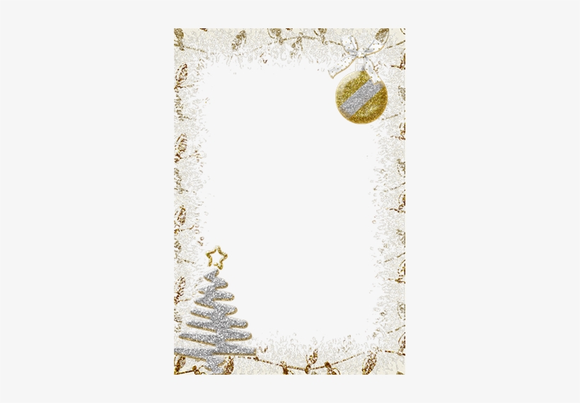 Merry Christmas Photo Frames - Silver And Gold Christmas Invitations, transparent png #3571319