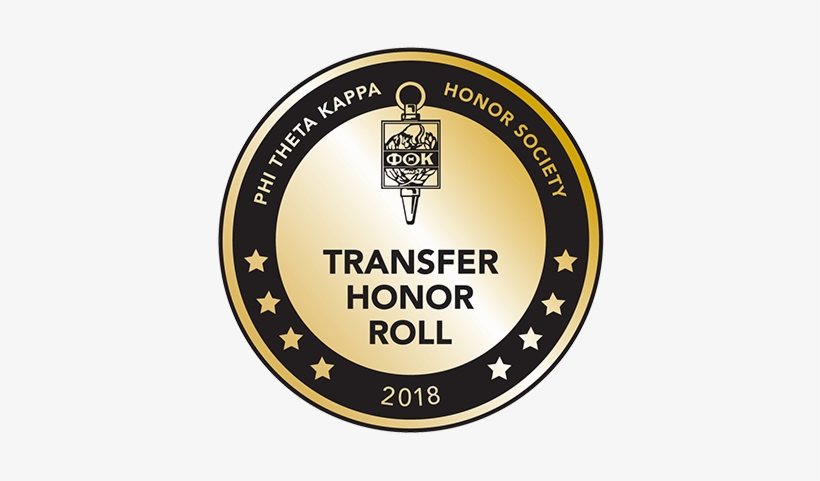 Seal For The Transfer Honor Roll 2018 From Phi Theta - Phi Theta Kappa, transparent png #3571337