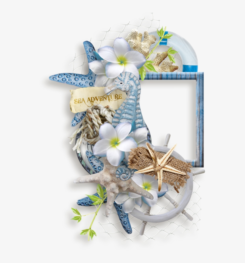 Png Flowers And Clusters - Scrapbook Frames Beach Png, transparent png #3571666