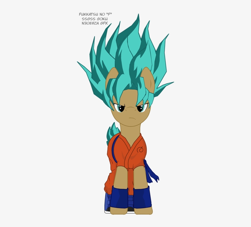 N30exca, Dragon Ball Z, Goku, Ponified, Safe, Simple - Super Saiyan, transparent png #3572101