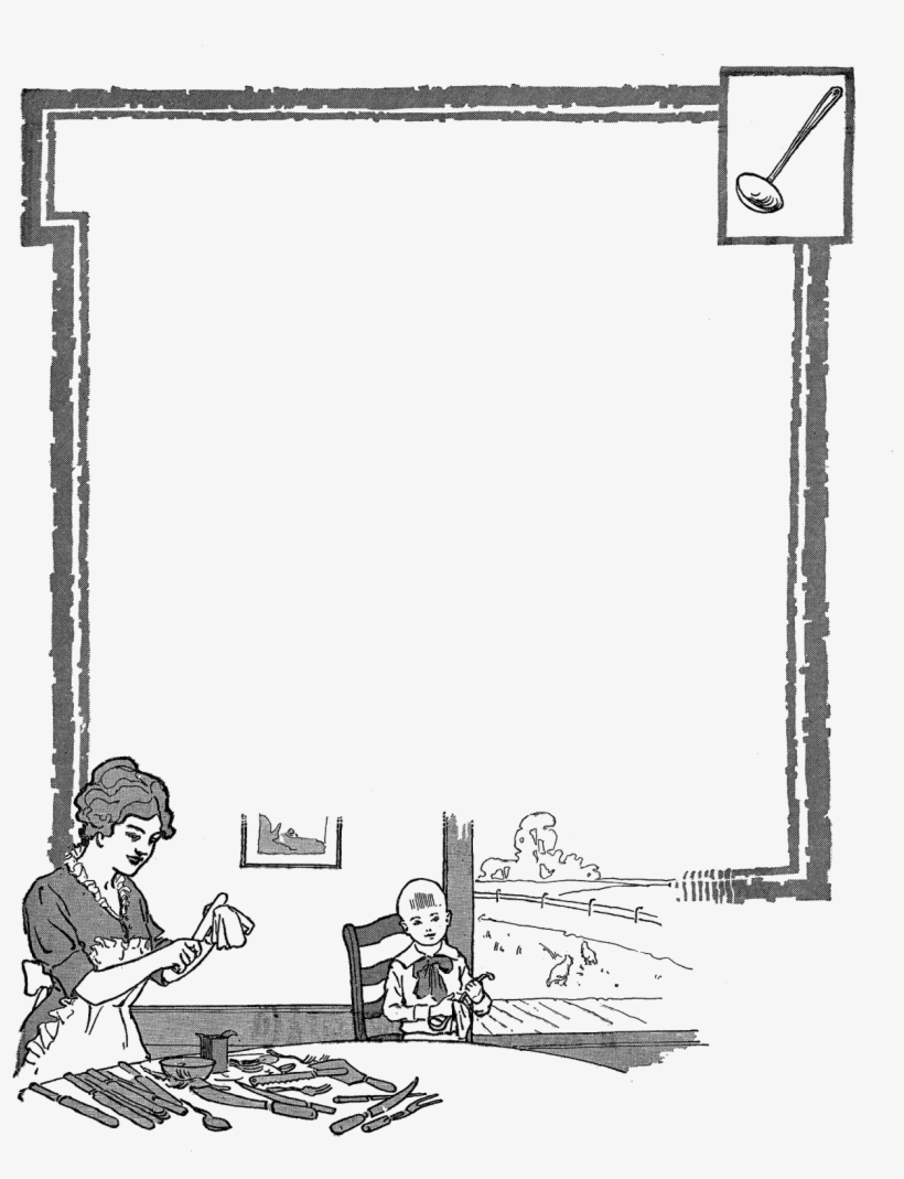 I Love The Kitchen, Dining Room Image At The Bottom - Kitchen Frame Png, transparent png #3572328