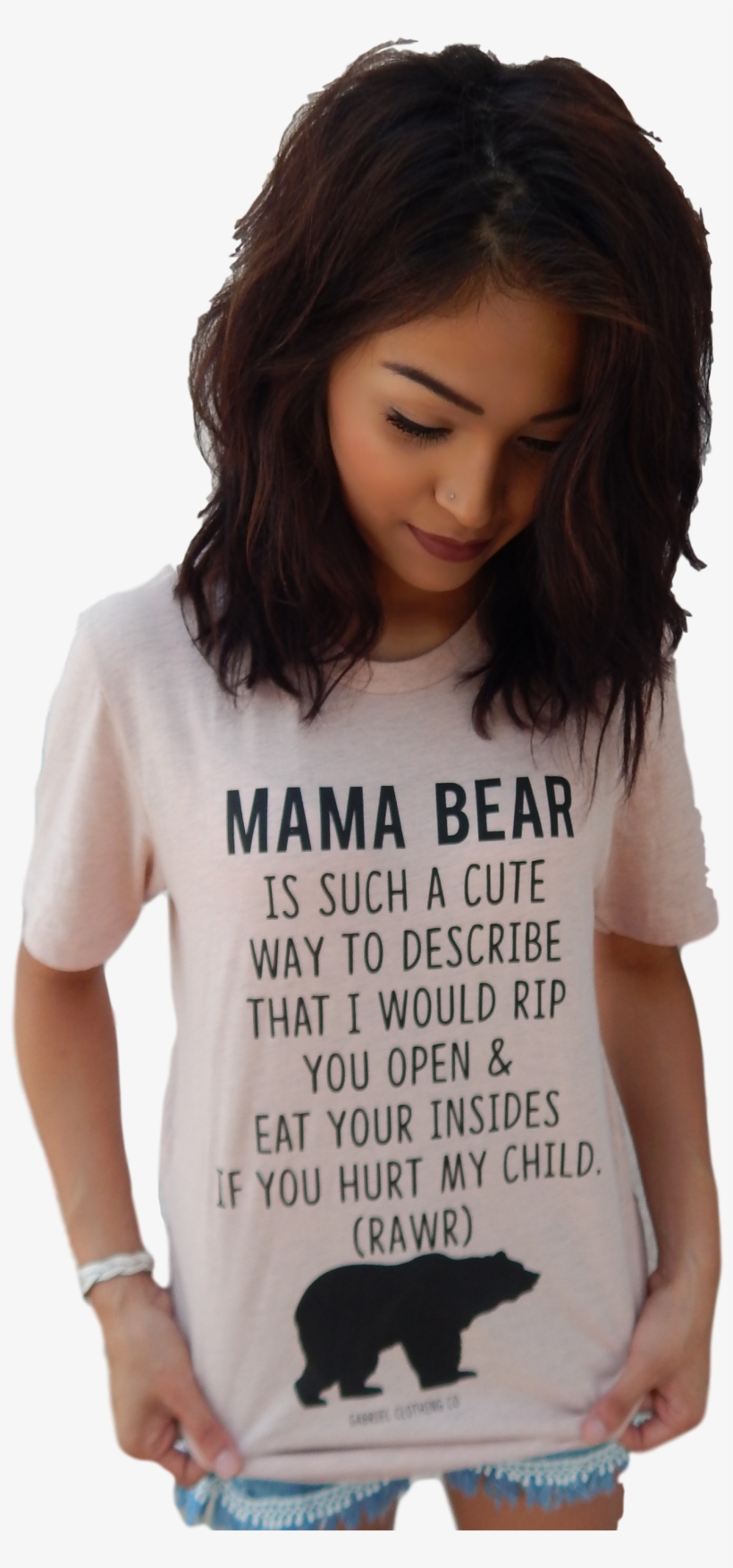 Mama Bear Is A Good Way Tee - Gabriel Clothing Company, transparent png #3572506