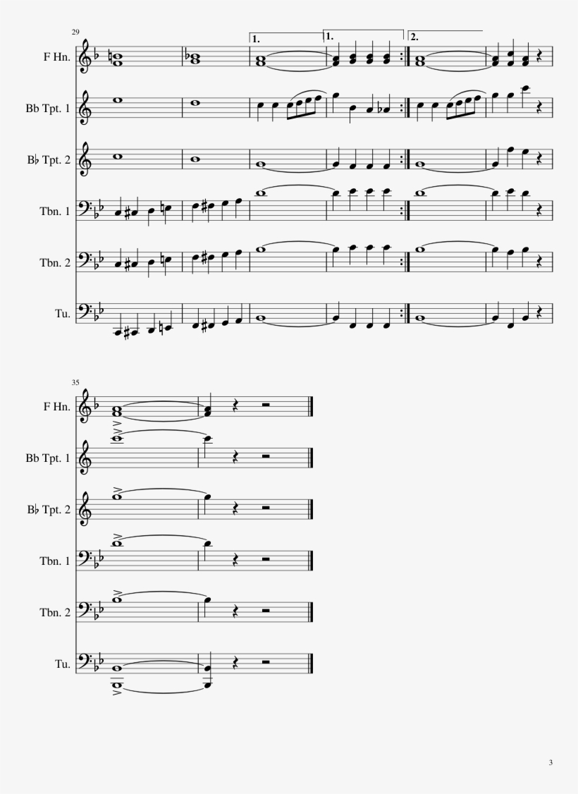 Orange And Blue Sheet Music Composed By Richard Bowles, transparent png #3573214