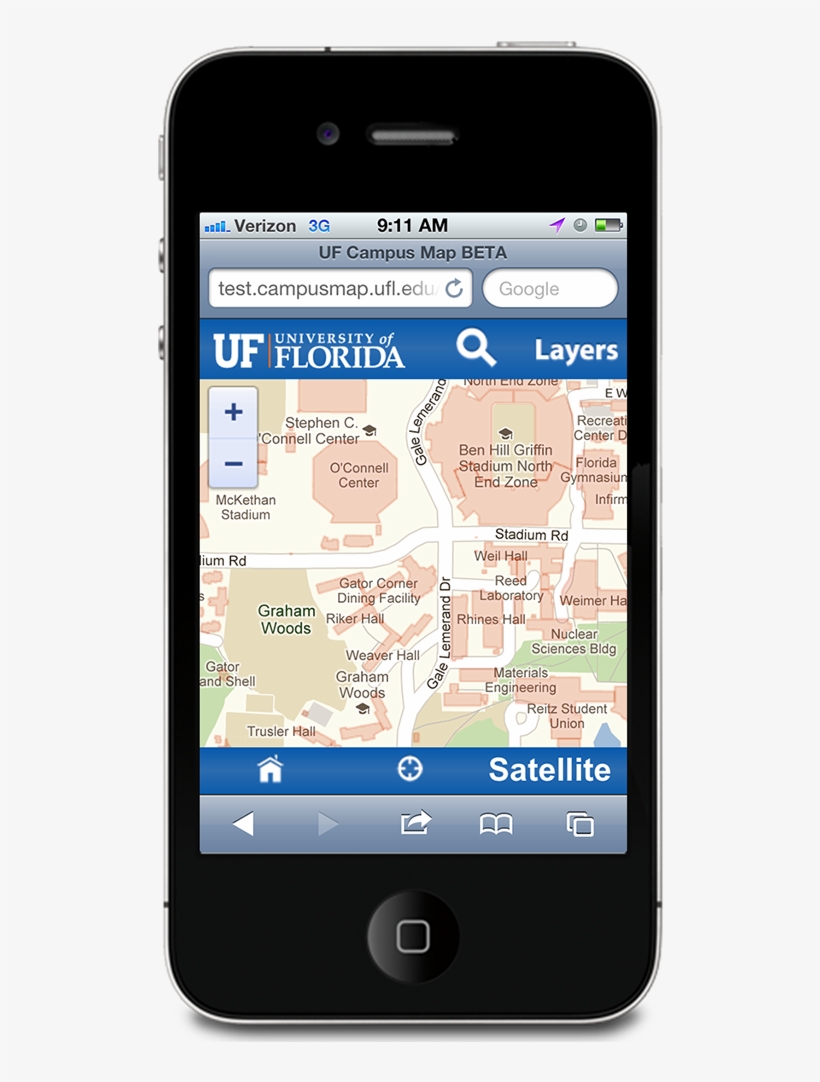 The Campus Map Is Live At - Florida, transparent png #3573232