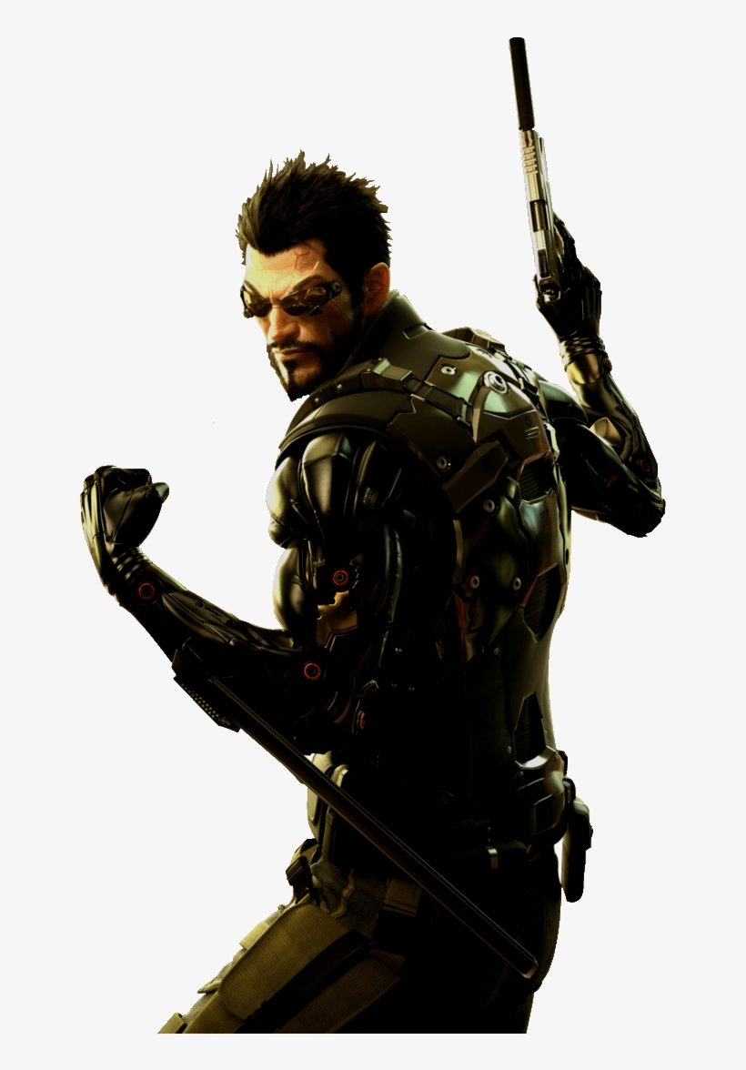 Adam Jensen Render - Deus Ex: Human Revolution - Director's Cut Pc Game, transparent png #3573845