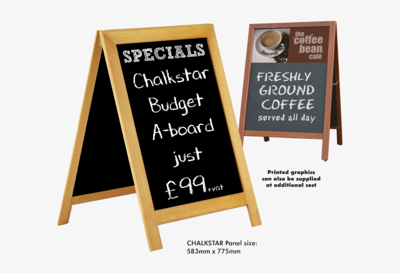 Digiprint Specials Chalk Board Menu - A4 Poster Display Frame With 25mm Aluminium Snap Frame., transparent png #3573874