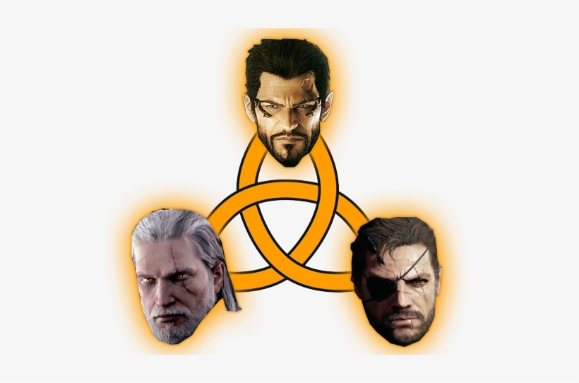 So Witcher Geralt, Snake From Mgs And Adam Jensen In - Geralt Of Rivia Venom Snake, transparent png #3574182