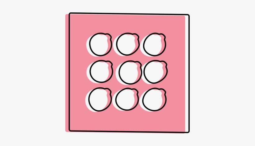 9 Shadow Palette - Circle, transparent png #3574494