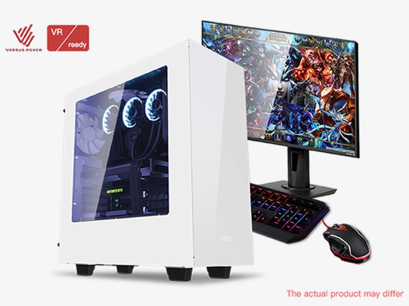Better Gaming Computer - Nzxt S340 Glossy White Steel Atx Mid Tower Case, transparent png #3574514