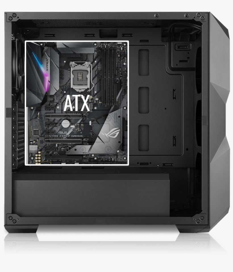 Http - //www - Coolermaster - Com/case/m#tower/ - Asus Rog Strix Z370-f Gaming - Motherboard - Atx -, transparent png #3575298