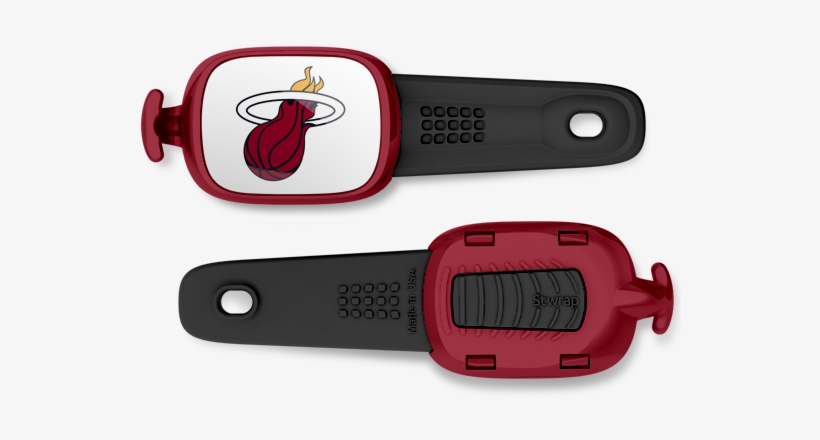 Miami Heat Stwrap - Miami Heat Official Nba 11 Inch X 17 Inch Car Window, transparent png #3575369