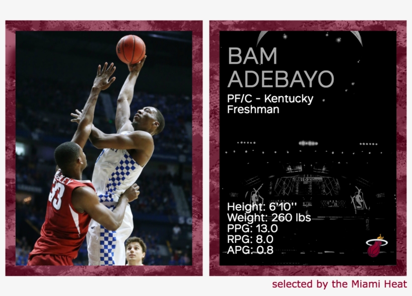 Bam Adebayo, Kentucky - Basketball Moves, transparent png #3575568
