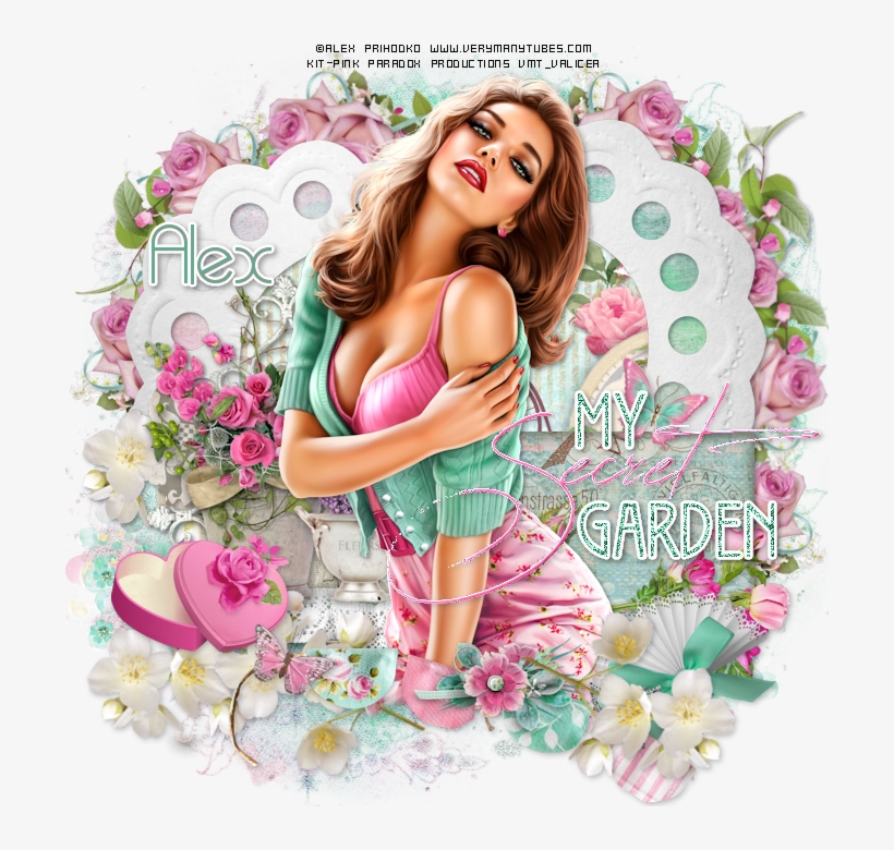 Alex Prihodko Tube- Joan - Garden Roses, transparent png #3576600