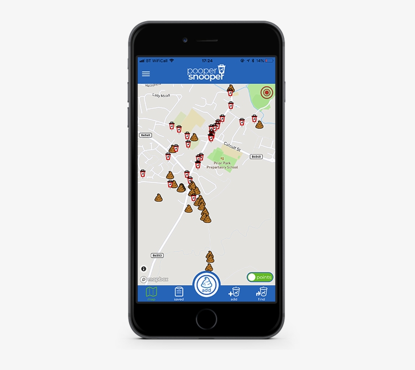 Pooper Snooper App Showing Bins And Poop Locations - Insight Quest Pty Ltd, transparent png #3577904
