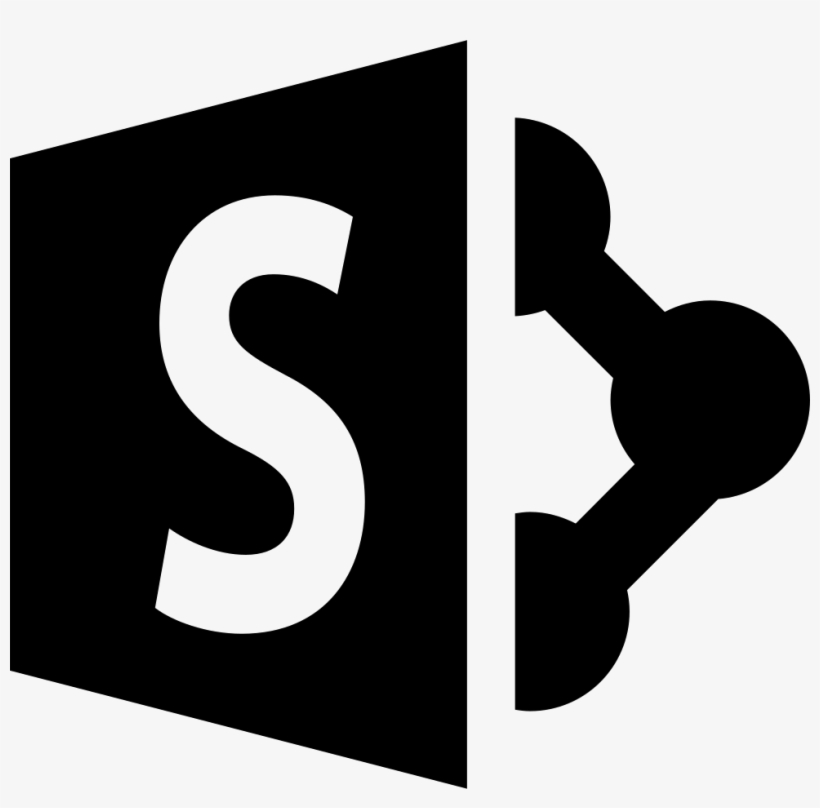 Png File - Sharepoint Online Logo Black, transparent png #3579070