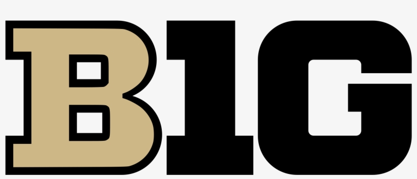 Big Ten Logo In Purdue's Colors - Go Big Red Huskers, transparent png #3579288