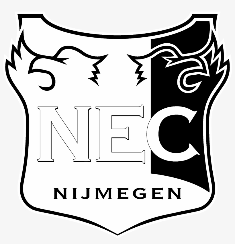 Nec Nijmegen Logo Black And White - Nec Nijmegen Logo Png, transparent png #3579446