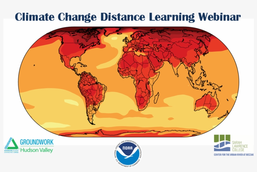 Groundwork/slc Curb/ Noaa Climate Change Distance Learning - Rcp 8.5 Map, transparent png #3581122