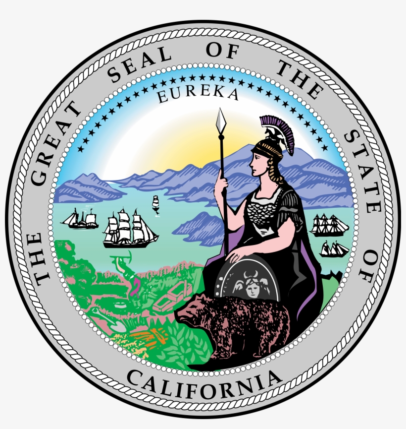 Open - California Official State Seal, transparent png #3581190