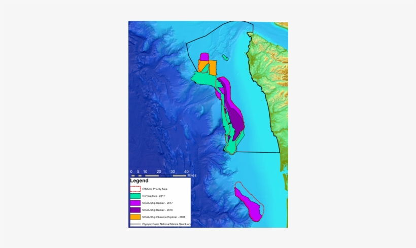 Noaa Completes Multi-year Ocean Mapping Project Off - Olympic Coast National Marine Sanctuary Office, transparent png #3581327