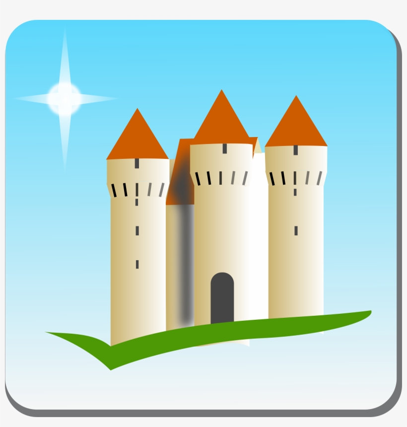 Open - Castle Icon, transparent png #3582407